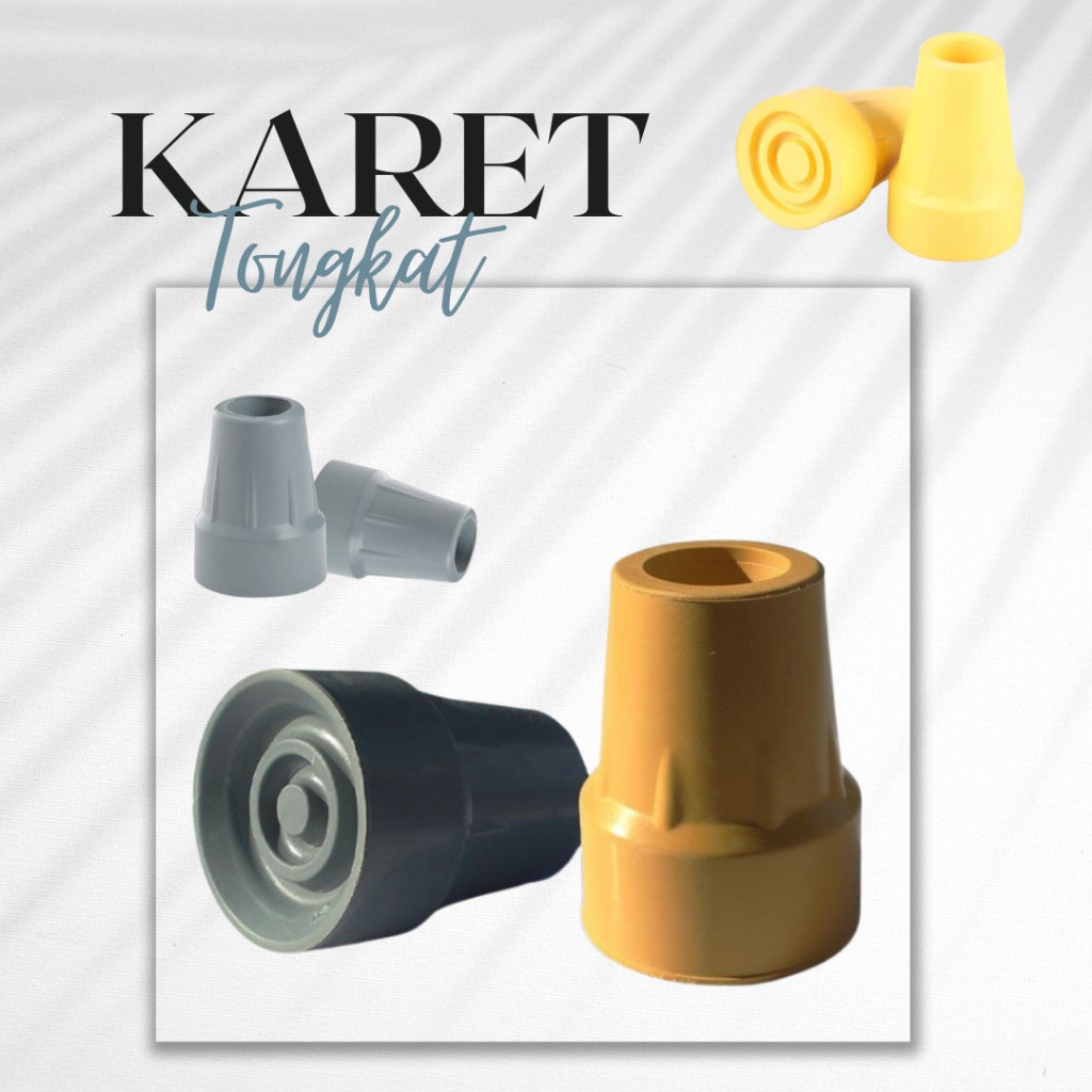 Karet Kaki Tongkat Ketiak/Karet Kruk Pengganti Tongkat Ketiak