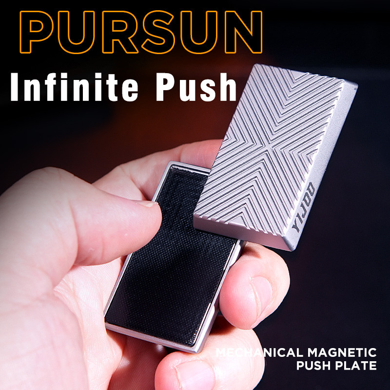 

Newest Magnetic Cube Push Slider Anti Stress Metal Fidget Slider DIY Metal Decompression Desk Toys EDC For Adults Kids Gifts