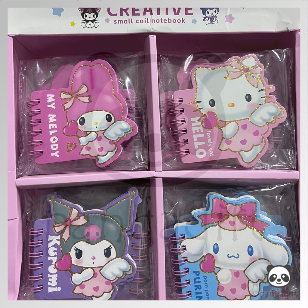 

NOTE BOOK RING MOTIF MEMO KECIL SPIRAL Sanrio Lace Gold Individual Packing - OS0386