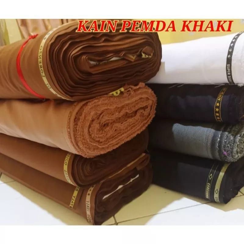 bahan kain pemda kain kheki keki kain seragam pemda pns asn bahan seragam dinas guru
