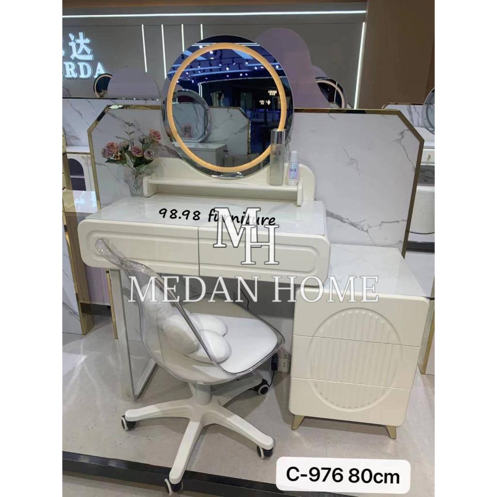 [MEDANHOME] PROMO Meja Rias Lampu Import 976 - Medan