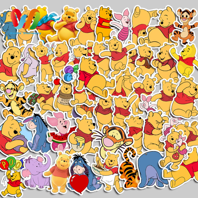 

50pcs stiker Beruang Kecil yang Lucu DIY untuk komputer, washi, scrapbooking, laptop, alat tulis, seni, dan kerajinan.