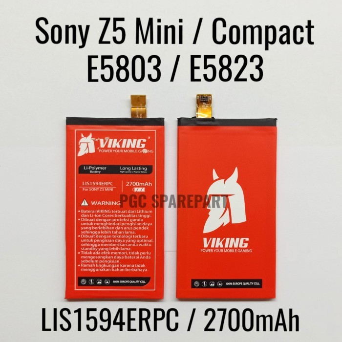 PSG99 Baterai Viking Double Power - Sony Xperia Z5 Mini - Z5 Compact Batre