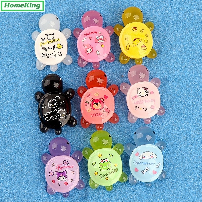 3D Glow In The Dark Mini Penyu Kura / Resin Clay Glow In The Dark Karakter 3D / HomeKing