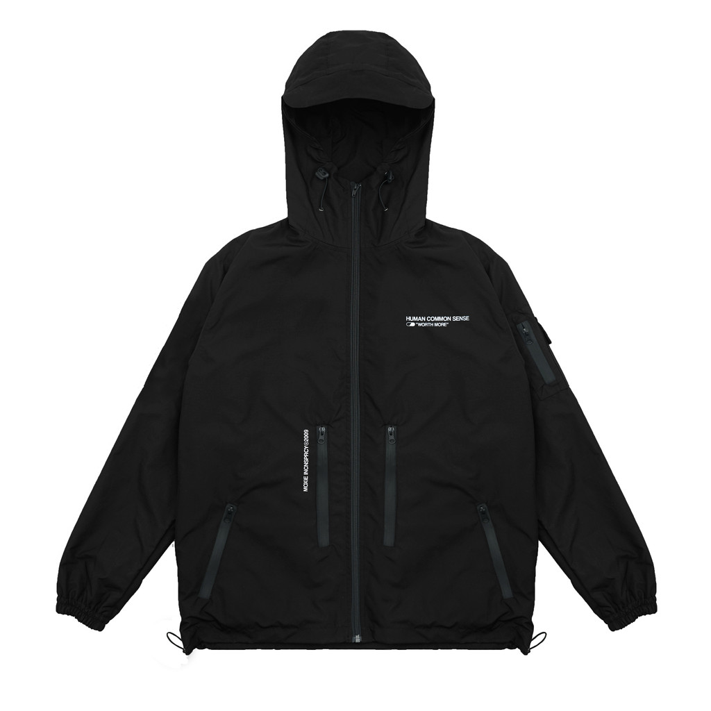 Moxie Pullover Jacket Gorpcore Peace Black