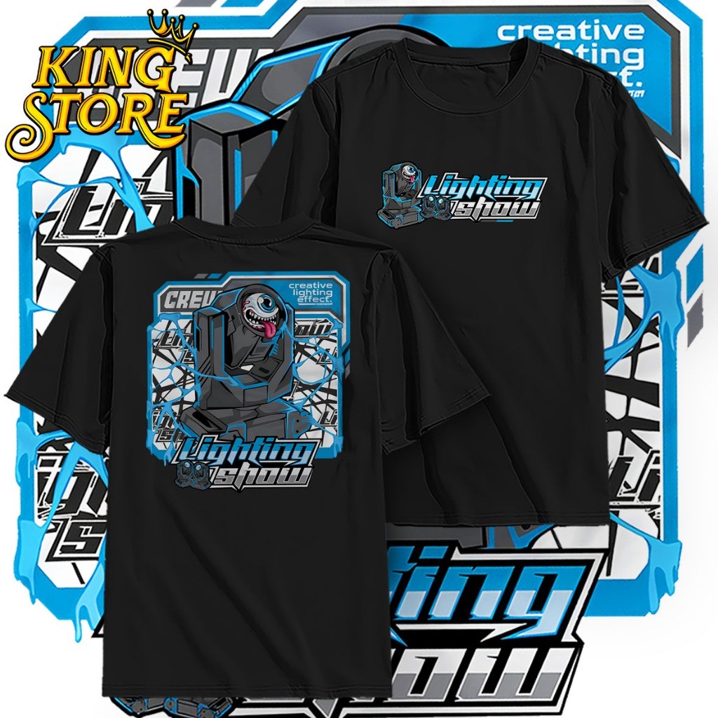 Kaos Sound System Audio Lighting Show - Baju Distro Horeg Vibes Soundman Operator Sound Sistem