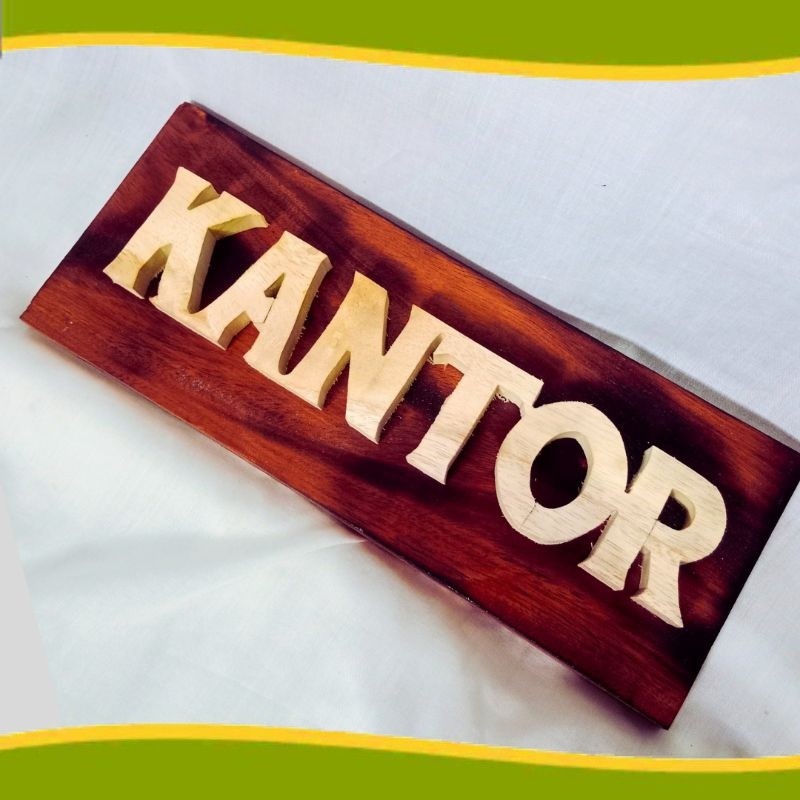 

Terlaris Sign Board Papan Ruangan Kantor Signboard Papan Penanda Kayu Cantik