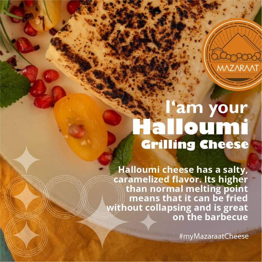 

MAZARAAT Keju Artisanal Halloumi (Grilled Cheese)