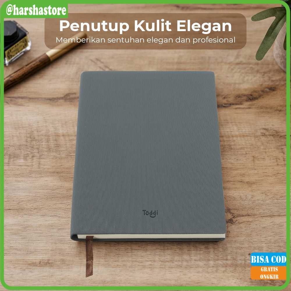 

Toddi Buku Jurnal Leather Notebook Diary 68GSM 200 Halaman Grid - TD101