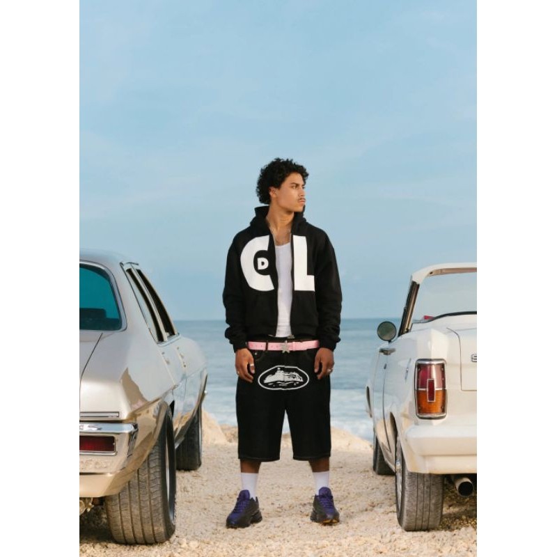 DISKON SPESIAL Calle De Larache  PINK ZIP UP HOODIE || Calle De Larache  BLACK ZIP UP HOODIE