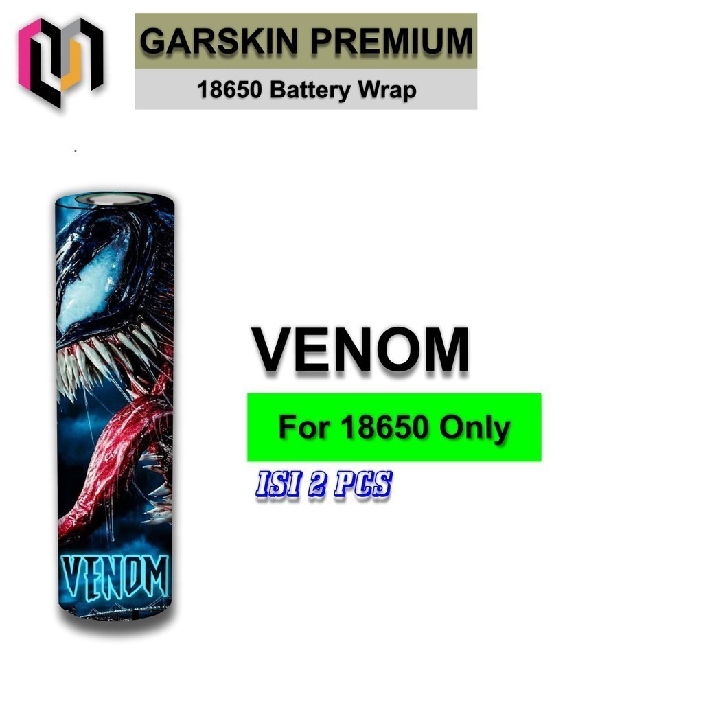 Garskin Sticker Wrap Batrei 18650 Plastik Cover Battery Baterai Batrei