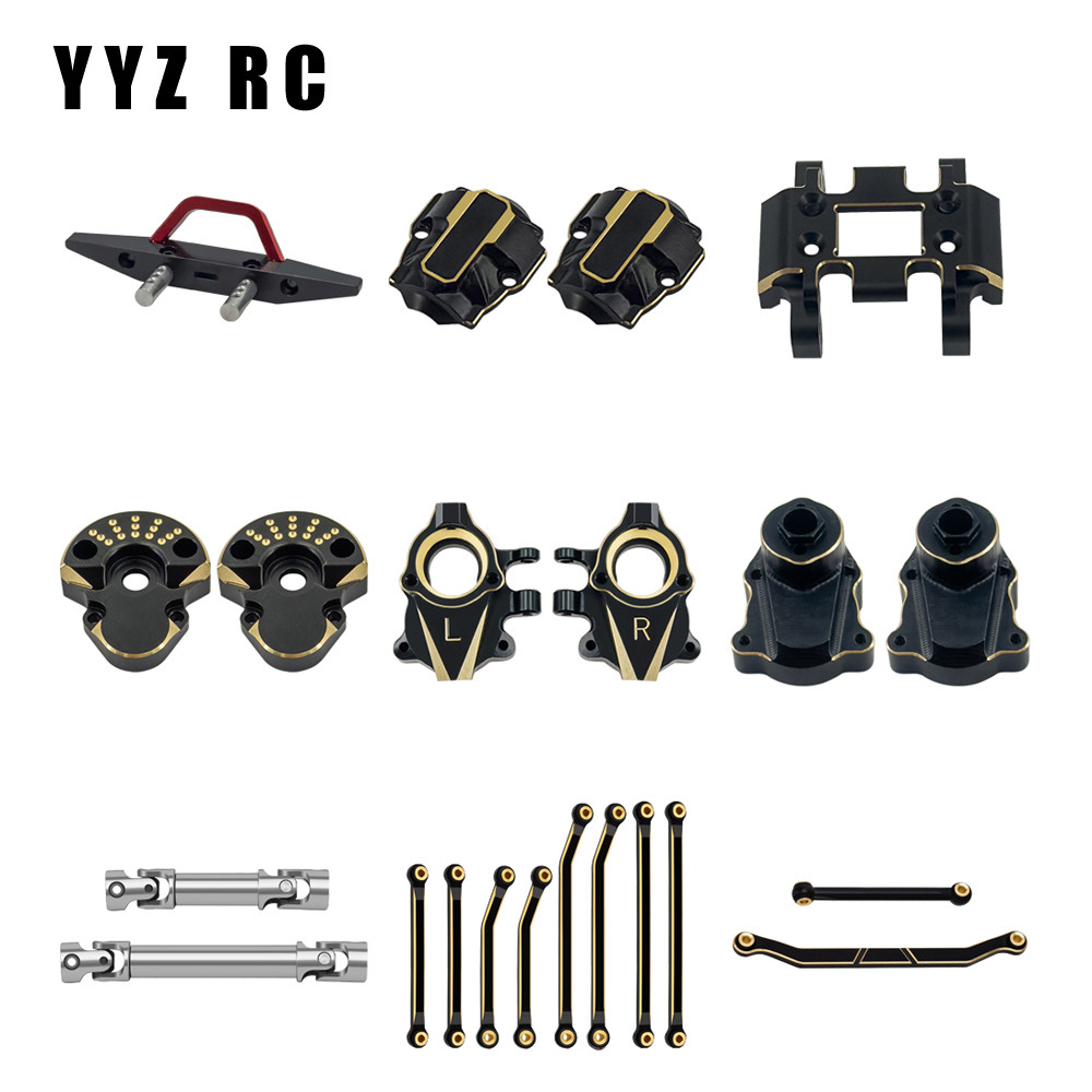 Brass Steering Knuckle and Front Outer Portal Housing 68.7g For Redcat Ascent-18 Rc Car Upgrade Part