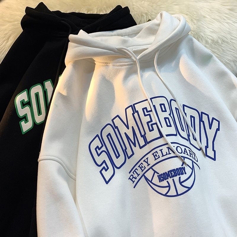 (S - 6XL) Hoodie Korean Style BIGSIZE S M L XL XXL 3XL 4XL 5XL XXXXL SOMEBODY BASKETBALL Jumbo Pria 