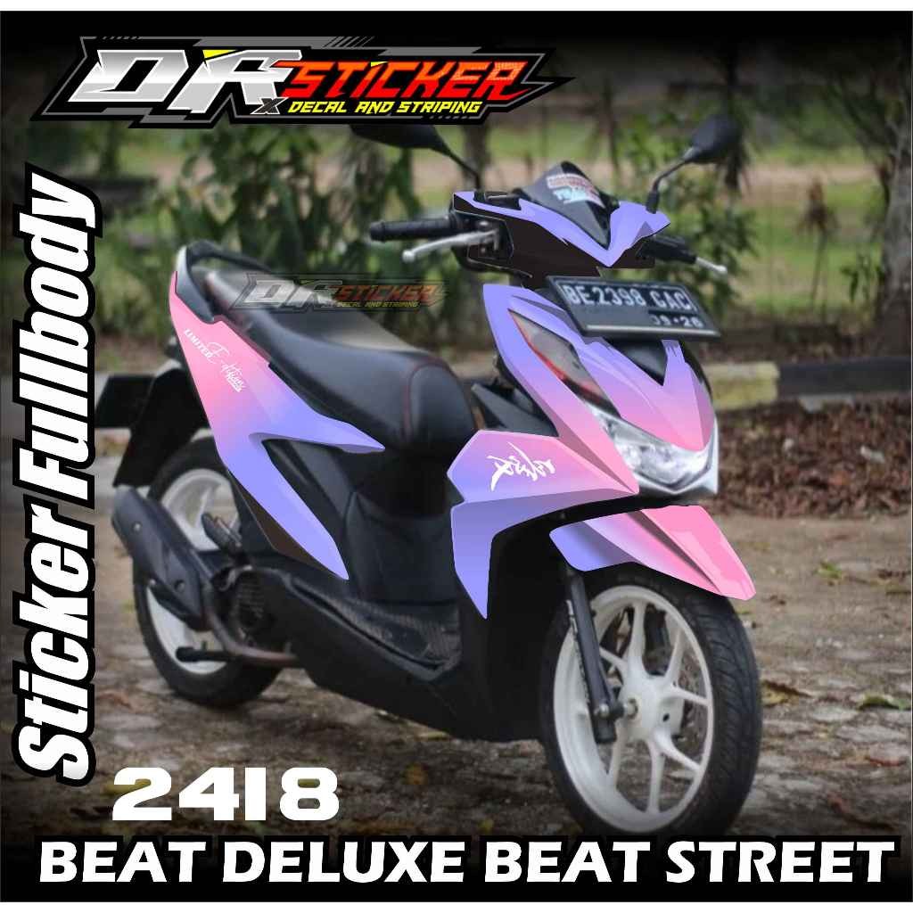 Stiker Decal Beat Deluxe Fullbody - Decal Beat New Warna Gradasi - Skotlet Motor Full Body