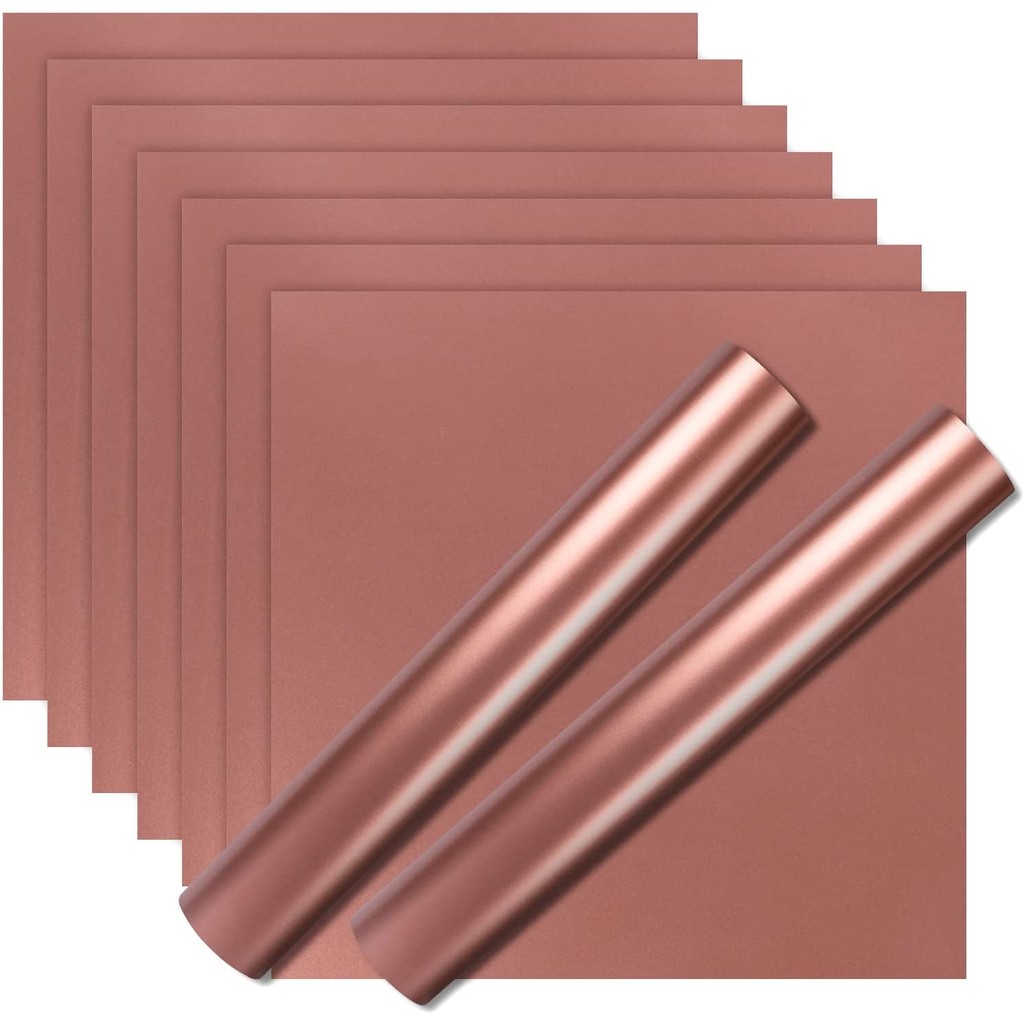 

9pcs 30X30cm Matte Metallic Permanent Adhesive Vinyl Bundle Sheets Sticky Craft Sticker Film for Cricut DIY Decor