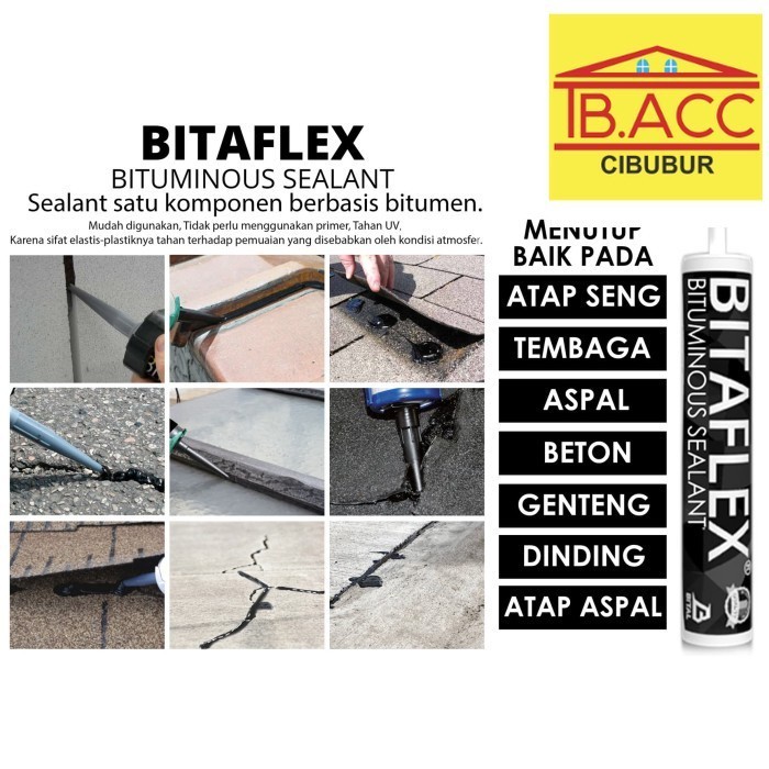 

Andma Bitaflex - Bitumen sealant Aspal Lem Aspal Beton Genteng Dinding Seng