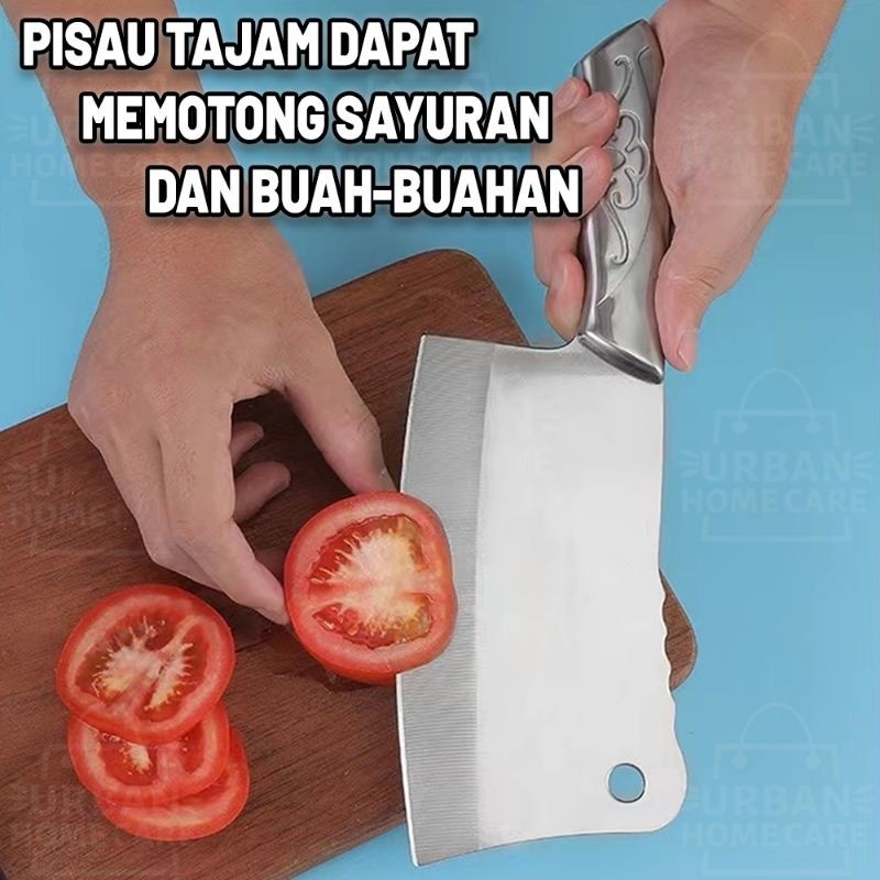 Pisau cacah daging premium pisau cincang daging pisau stainless pisau tulang pisau daging tebal pisa