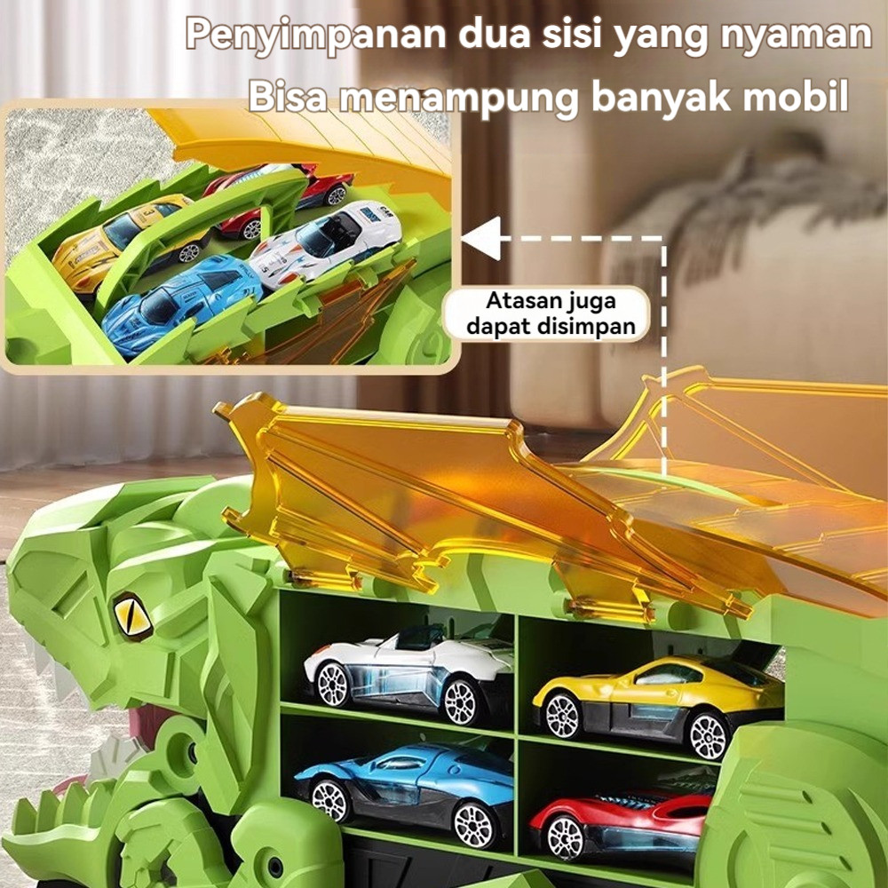 

Mainan Anak Mobil Dino Deformasi Mobil Truk - Dinosaur Deformation CarsDipersediakan Alloy 8PCS