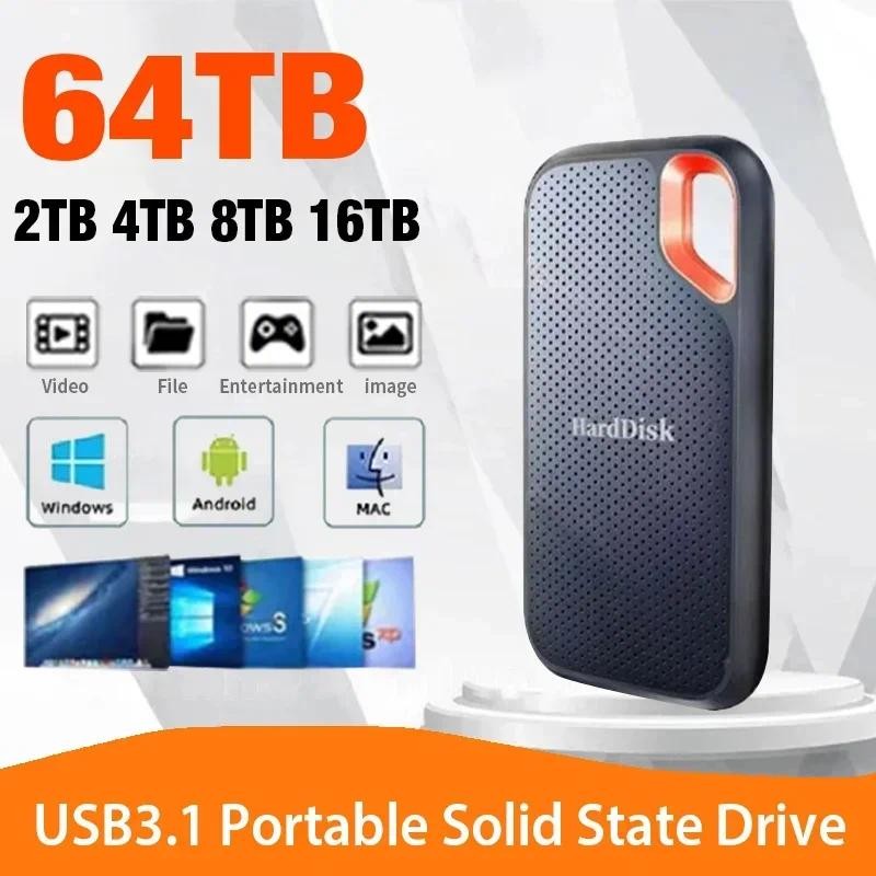 High-speed External Solid State Drive 1TB Portable External Hard Drive ssd 2TB External hard disk ss