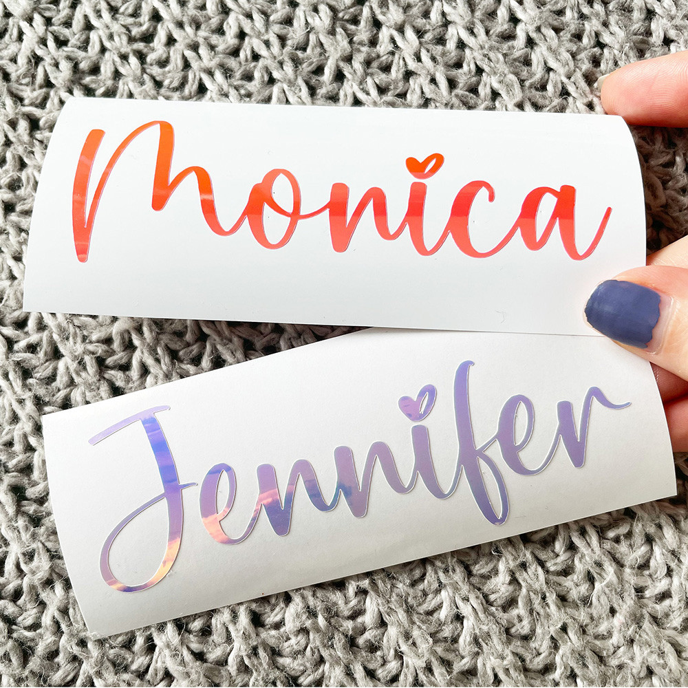 

2pcs Custom Name Vinyl Decal Personalized Water Bottle Name Sticker Hen Party Decor Bridal Decals Gift Box Sticker