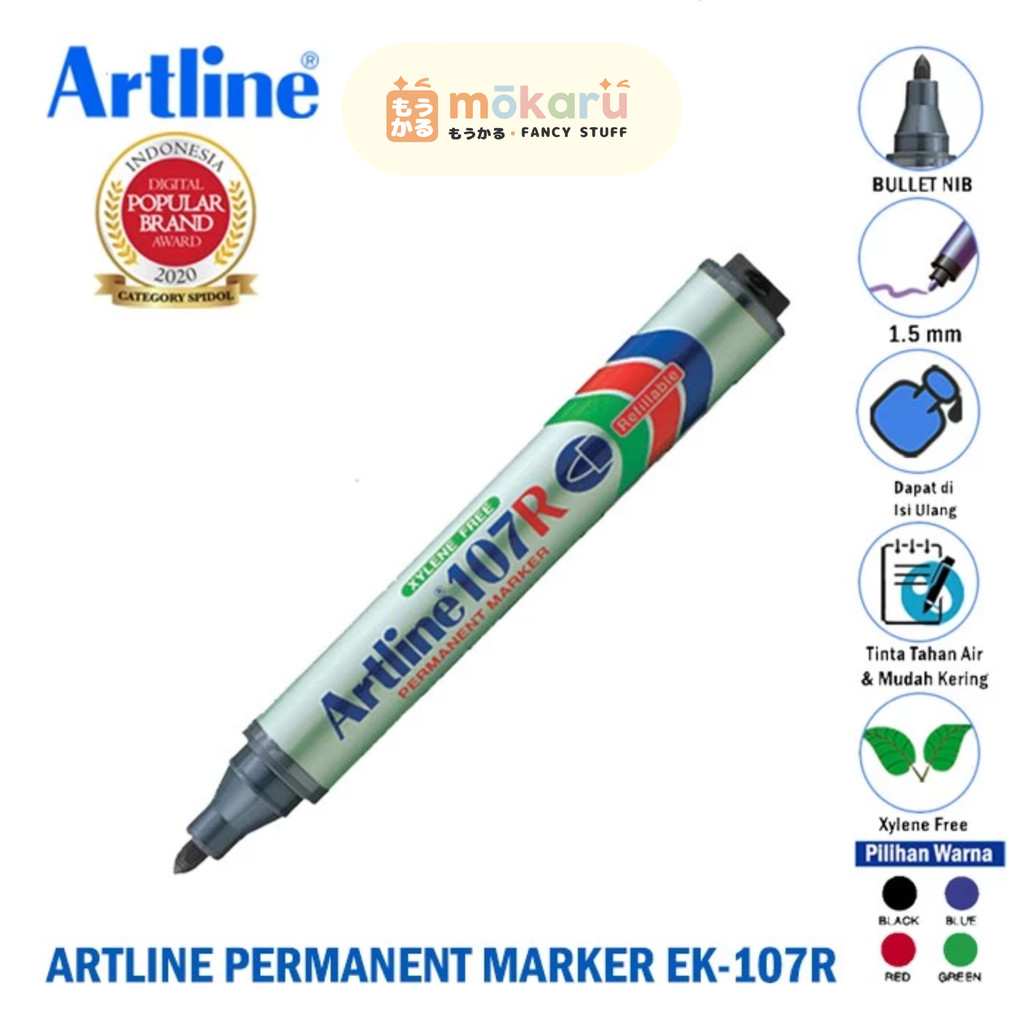 

Artline 107R Permanent Marker Spidol Permanen Berkualitas