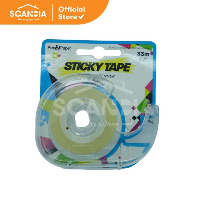 

SCANDIA Selotip Sticky Tape 33m Roll W/Disp Clear (SG0032)