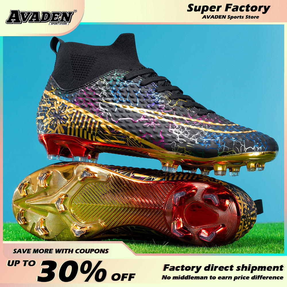 AG Quality Wholesale C.Ronaldo Soccer Shoes Kids Turf Filed Soccer Cleats Futsal Football Boots Boys