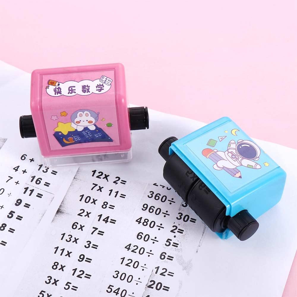 

Children Teacher Supplies Division Within 100 Math Calculate Math Practice Roller Number Rolling Stamp Arithmetic Stamp