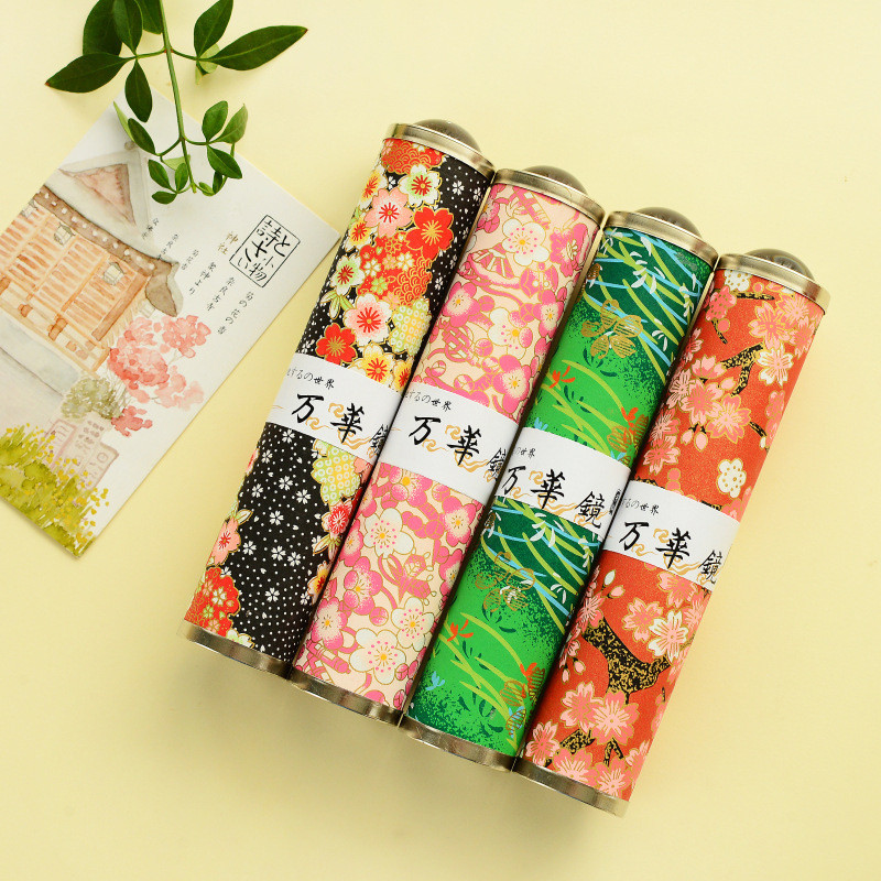 

New creative stationery Japanese imports of paper cherry blossom kaleidoscope the best Christmas gifts for children