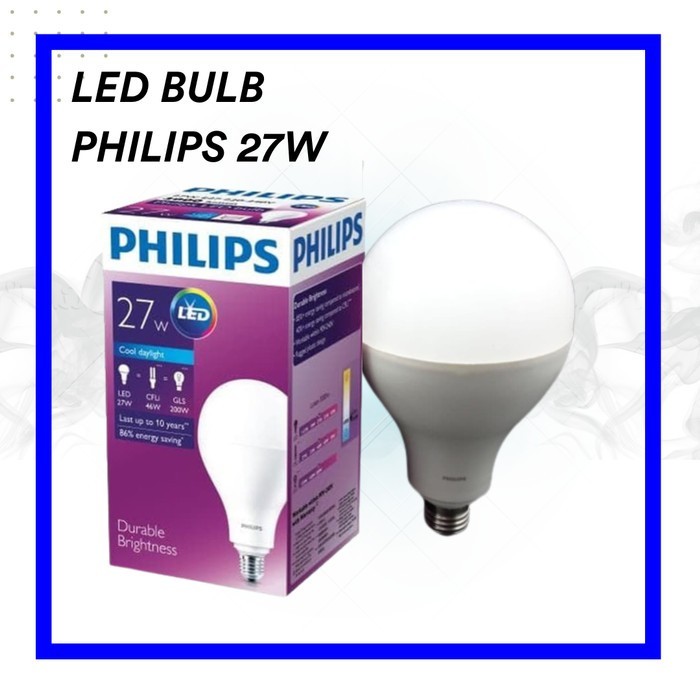 Lampu Bohlam Bola LED Bulb Philips 27W