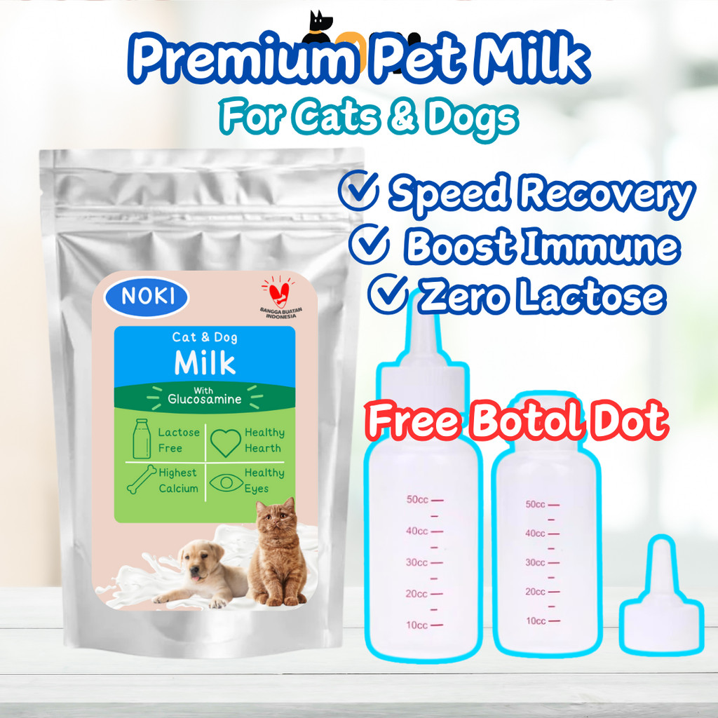 [FREE BOTOL DOT] 100GR DOT KUCING + SUSU KUCING BARU LAHIR PAKET HEMAT SUSU DAN DOT KUCING KITTEN NE