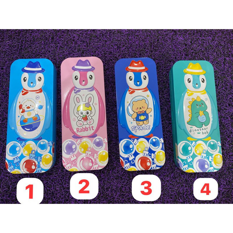 

(GTT) kotak pensil penguin lucu / tempat pensil karakter murah 137-2