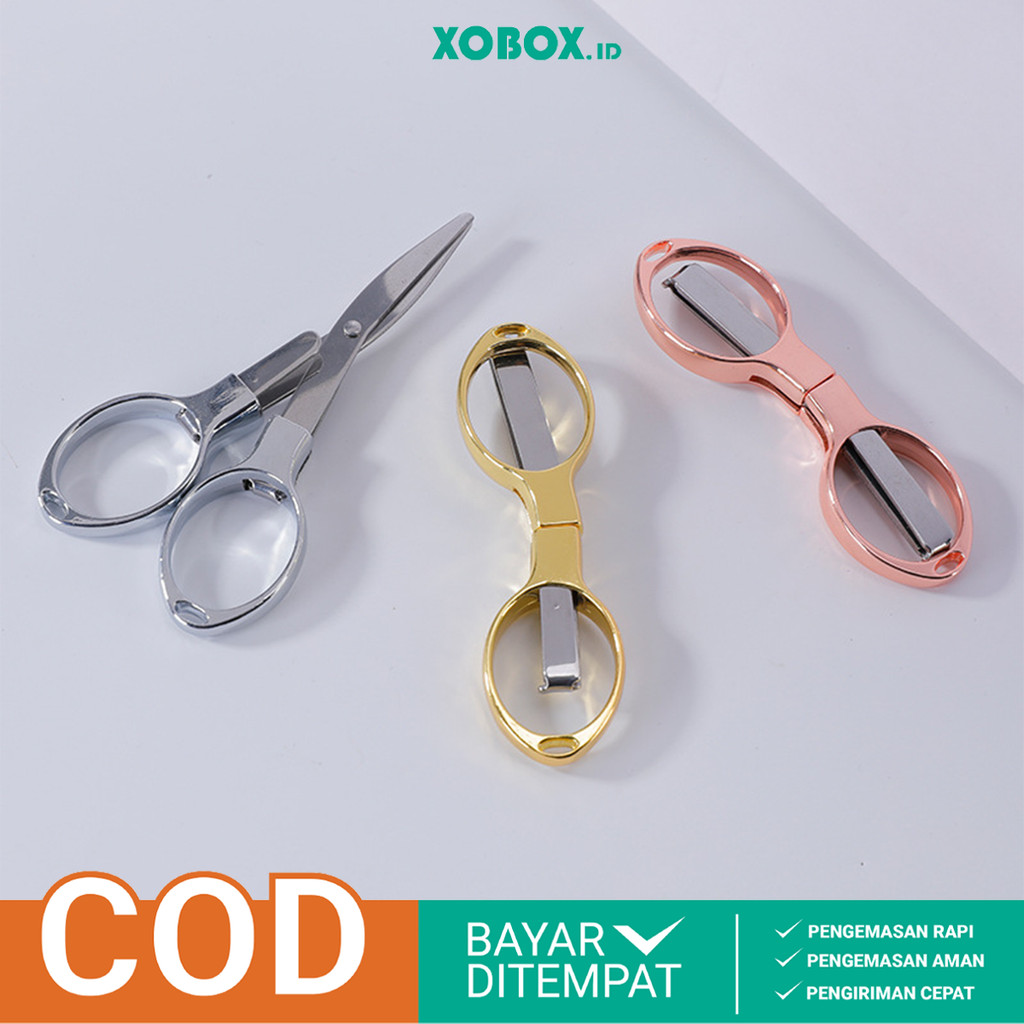 

Gunting Lipat Portable Gunting Kertas Mini Scissors Folding Travel Multifungsi ATK3006