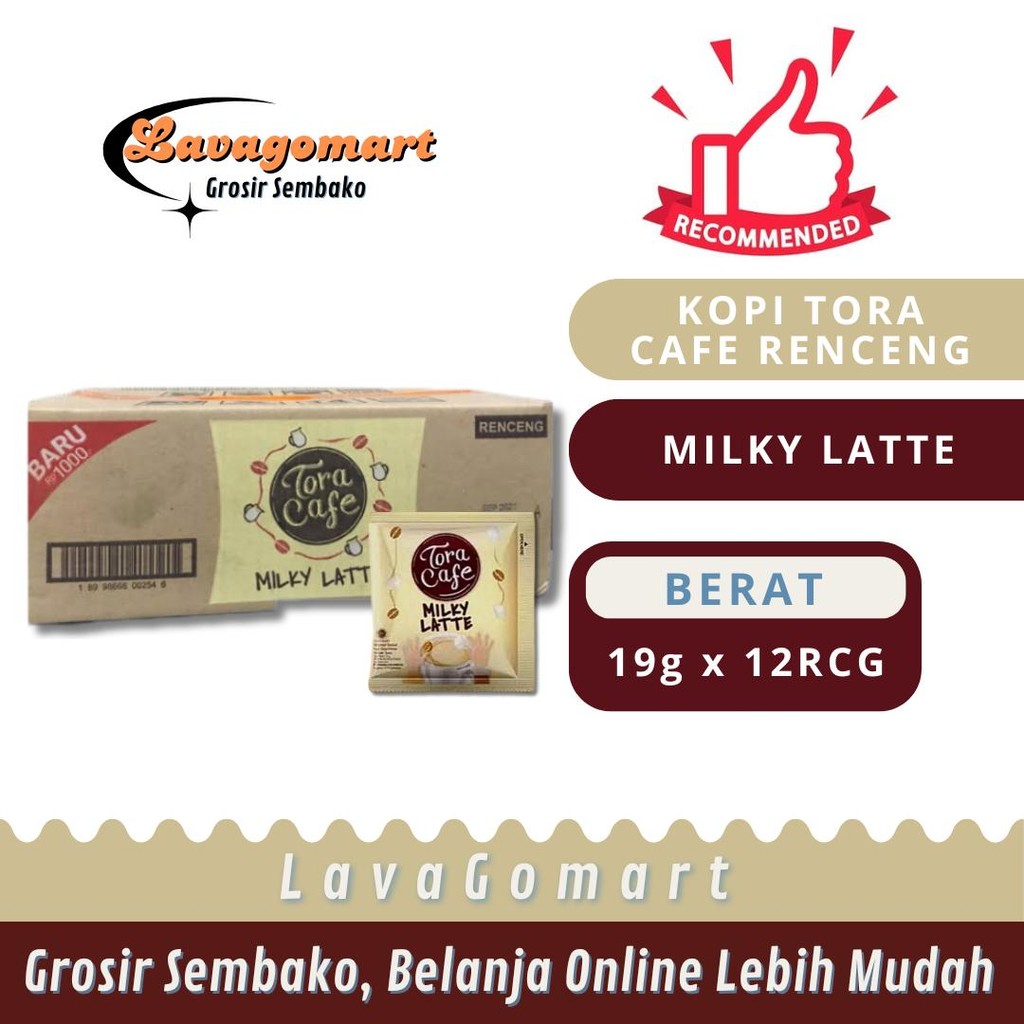 

KOPI TORA CAFE MILKY LATTE 22g - 1 DUS - LAVAGOMART - BANDUNG