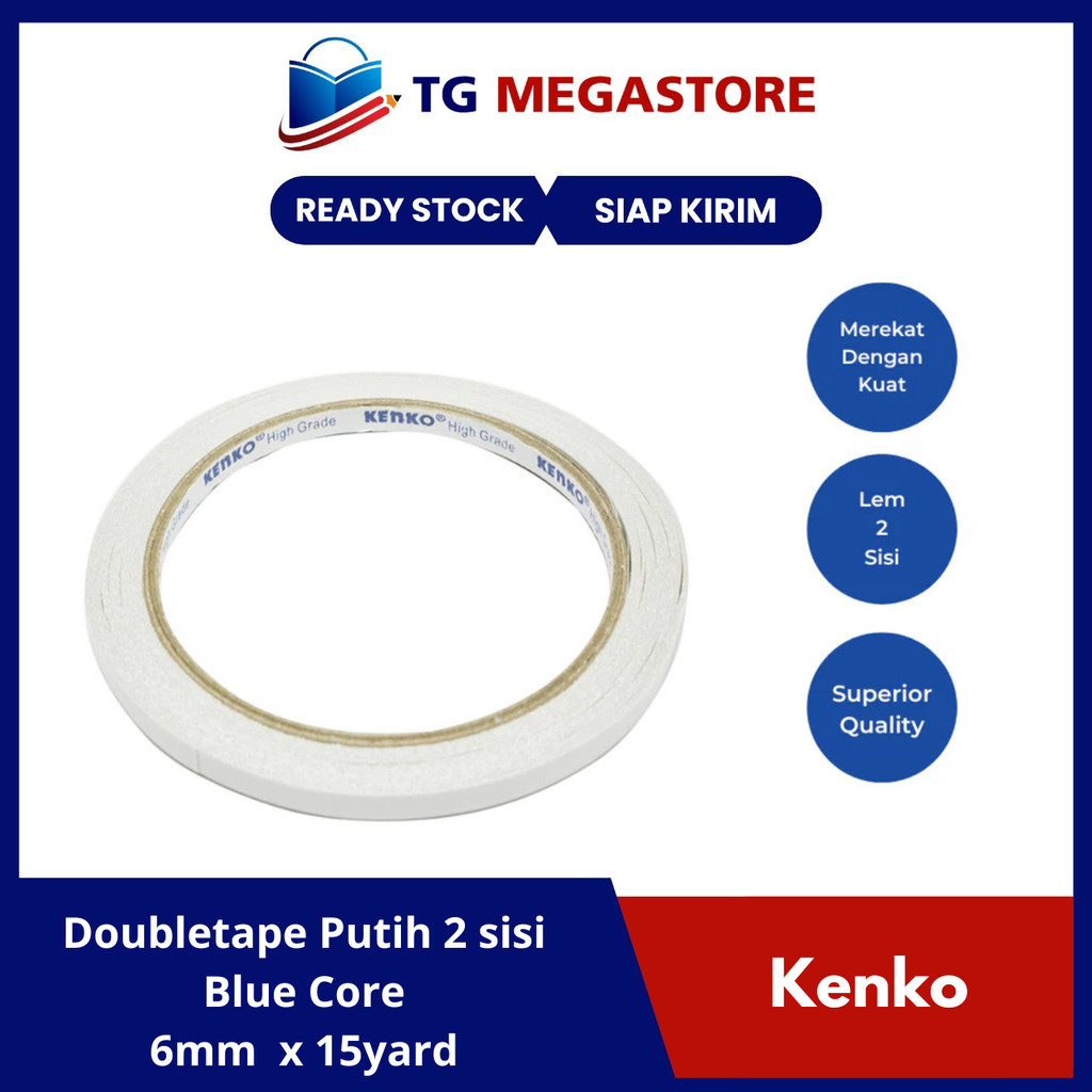 

Doubletape Kenko Core Biru 6mm