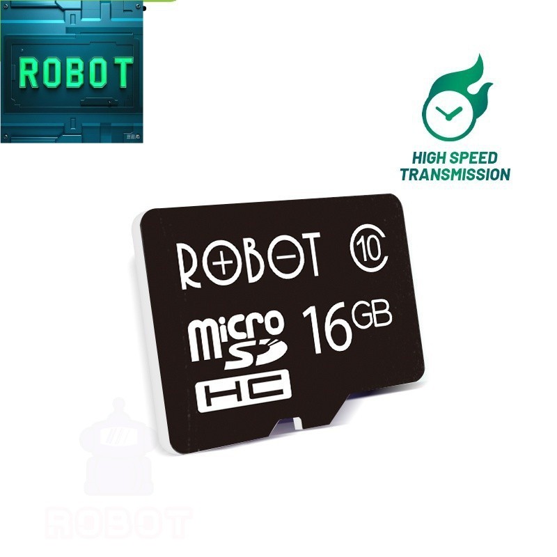 ROBOT Micro SD Card 4GB/8GB/16GB/32GB | Kartu Memori HP Class 10 | Original & Garansi Resmi