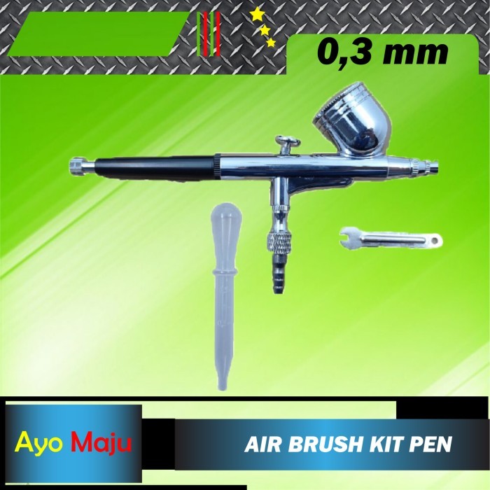 

best -Air Brush Kit Pen Brush Mollar Double Action Trigger Nozzle 0.3mm