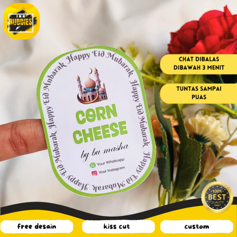 

INB STIKER OVAL / STIKER KUE / STIKER MAKANAN / LABEL KUE KERING / LABEL MAKANAN / LABEL TOPLES