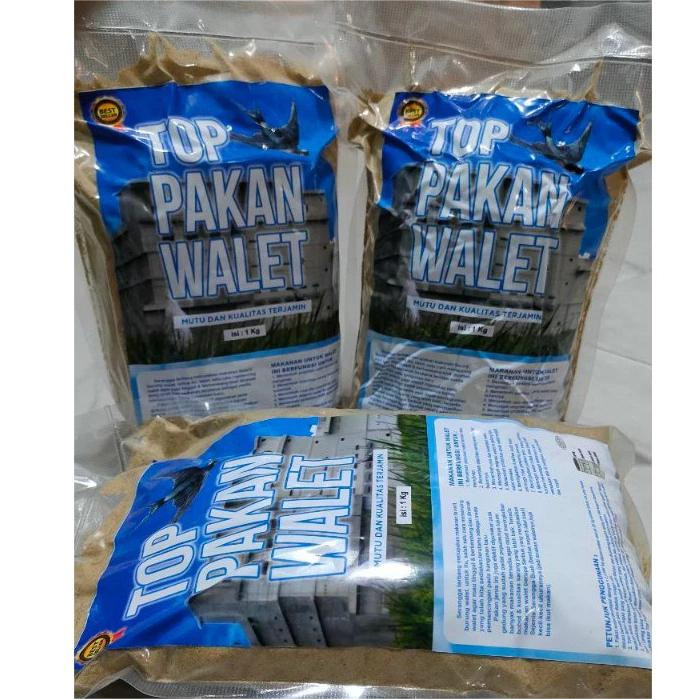 Pakan Pemikat Serangga / PAKAN WALET MEREK TOP PAKAN WALET 1KG / Pakan Penumbuh Serangga Rumah Walet