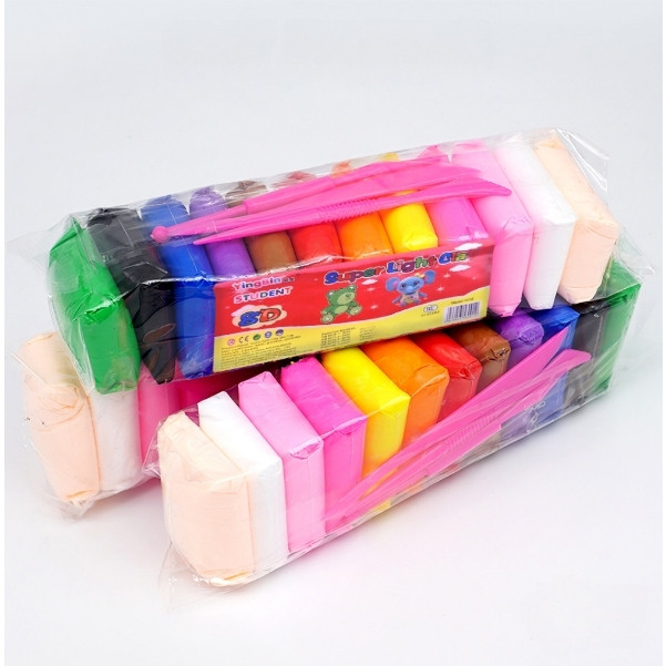 Clay Mainan Anak isi 12pcs / Mainan Edukasi Lilin anak / Mainan Anak clay isi 12 Warna