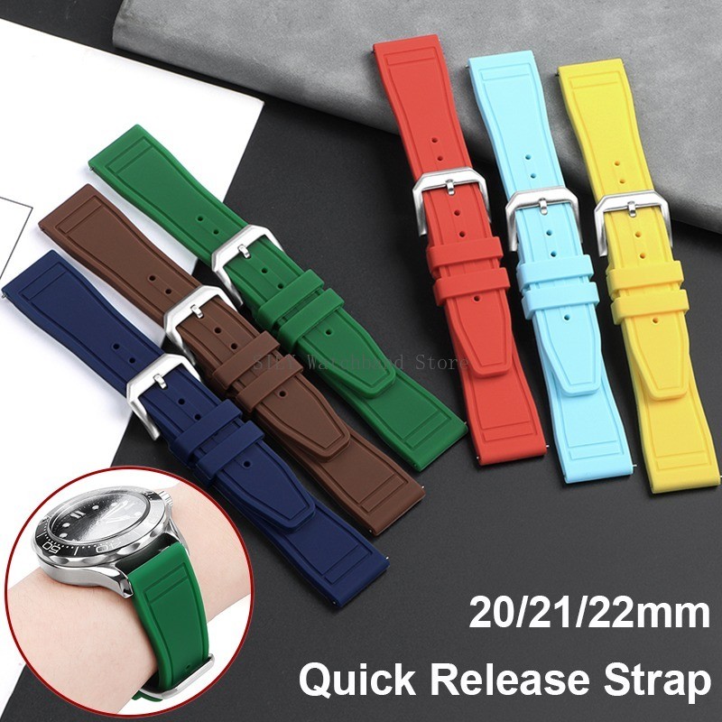 Silicone Smartwatch Band for IWC Pilot PORTUGIESER PORTOFINO 20/21/22mm Rubber Sport Strap Quick Rel