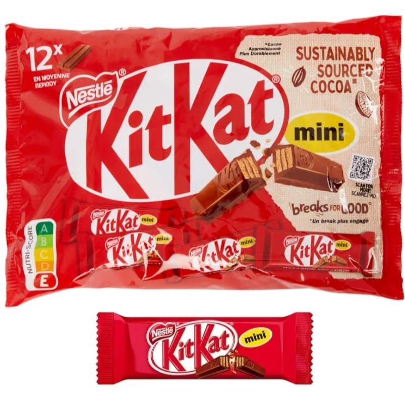 

Coklat Nestle KITKAT Mini Chocolate 200gram asal Eropa