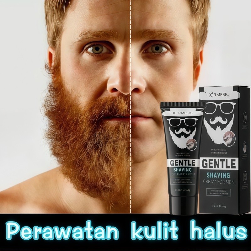 60g Krim Penghilang Bulu Pria Brewok Permanen Hair Removal Perontok bulu Kumis area wajah Cepat Tanp