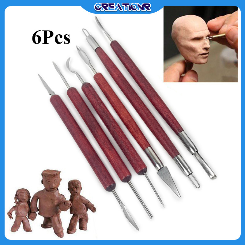 

Baru 6Pcs Alat Ukir Clay/Clay Tool/Clay Tools Set/Alat Ukir Keramik Lengkap/Perkakas Polymer Clay
