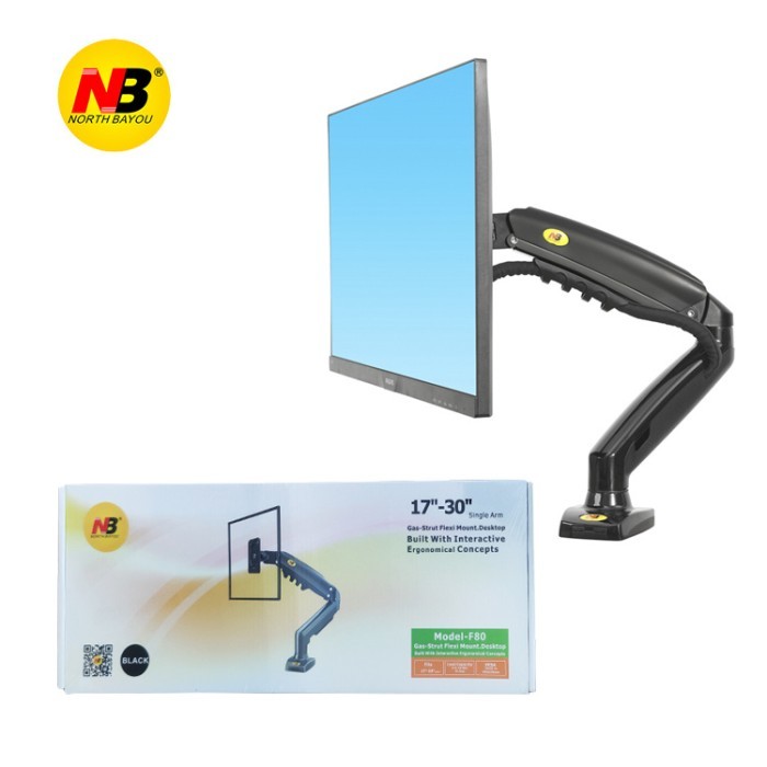 bracket tv led lcd monitor komputer 19 20 22 24 28 32 34 single arm - Tray Laptop