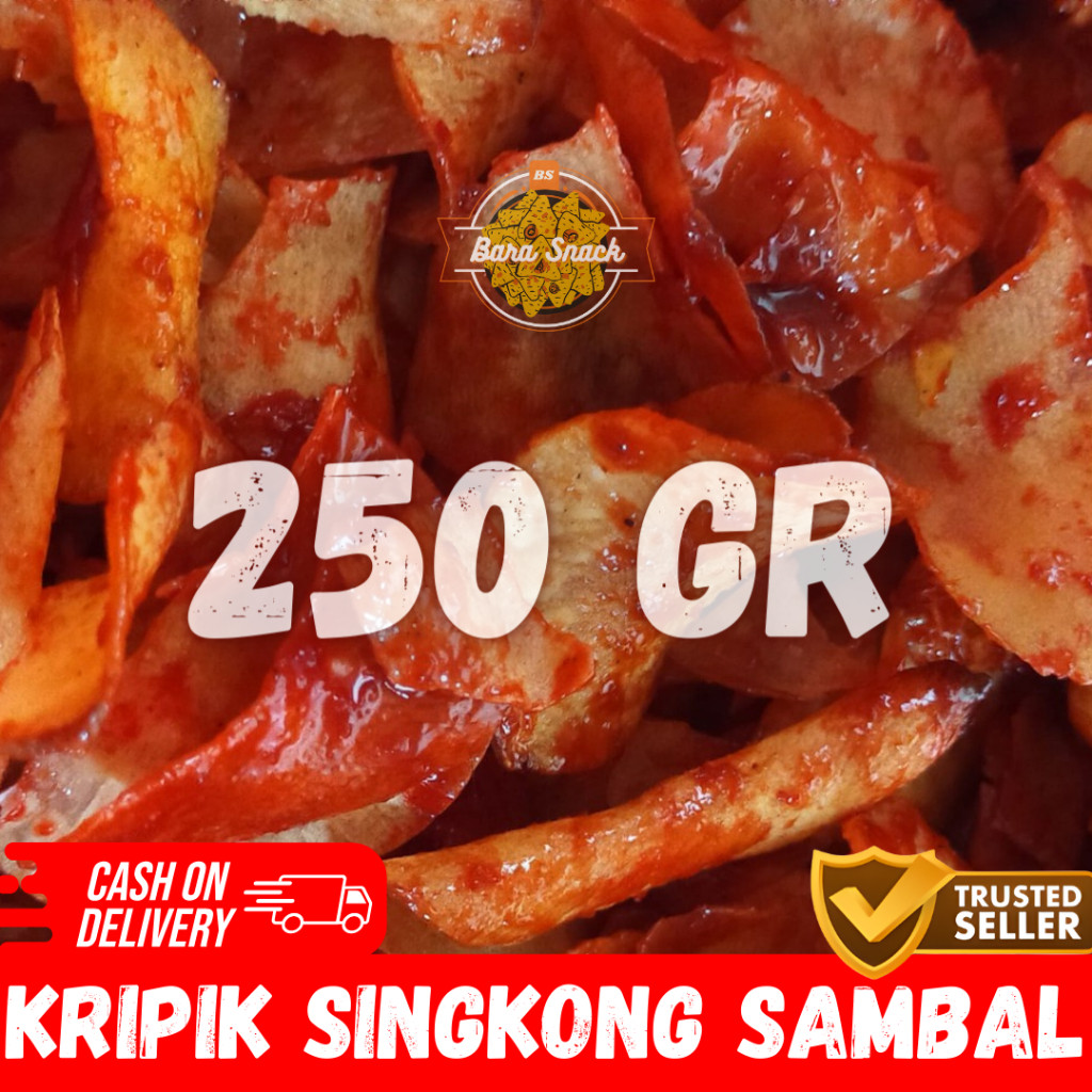 

[ 250gr ] Keripik Singkong Sambal Premium / Keripik Ketela Cap Doyan / Camilan Snack Kiloan Murah