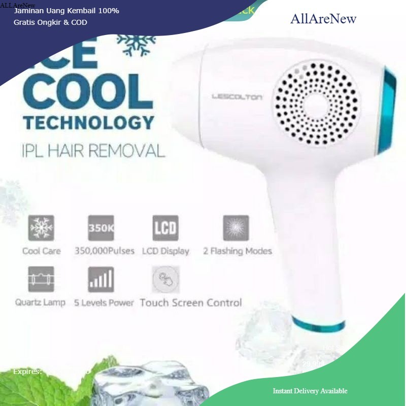 [AllAreNew] USA lescolton ice cold T011c ipl laser Penghilang Bulu rejuve hair removal epilator orig