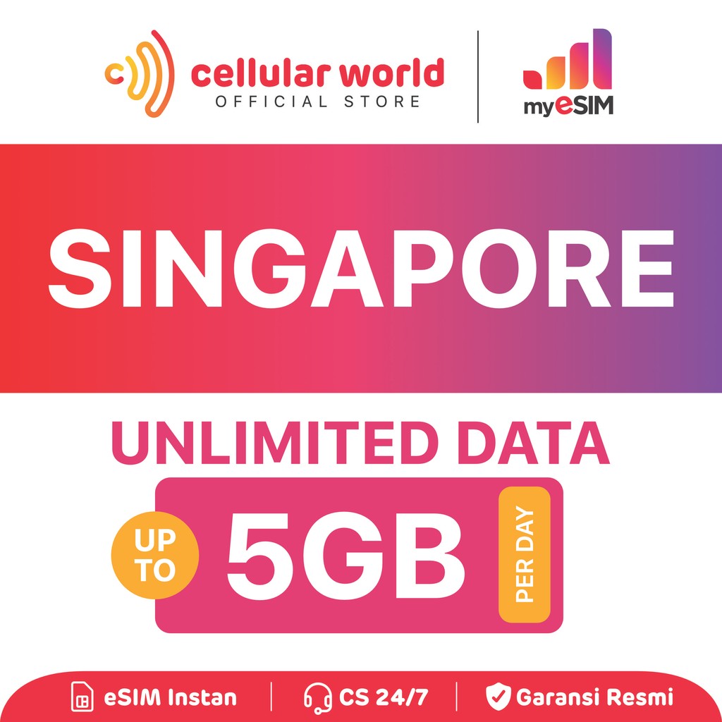 myESIM Singapore | Unlimited | eSIM Instan | eSIM Roaming | eSIM Internet