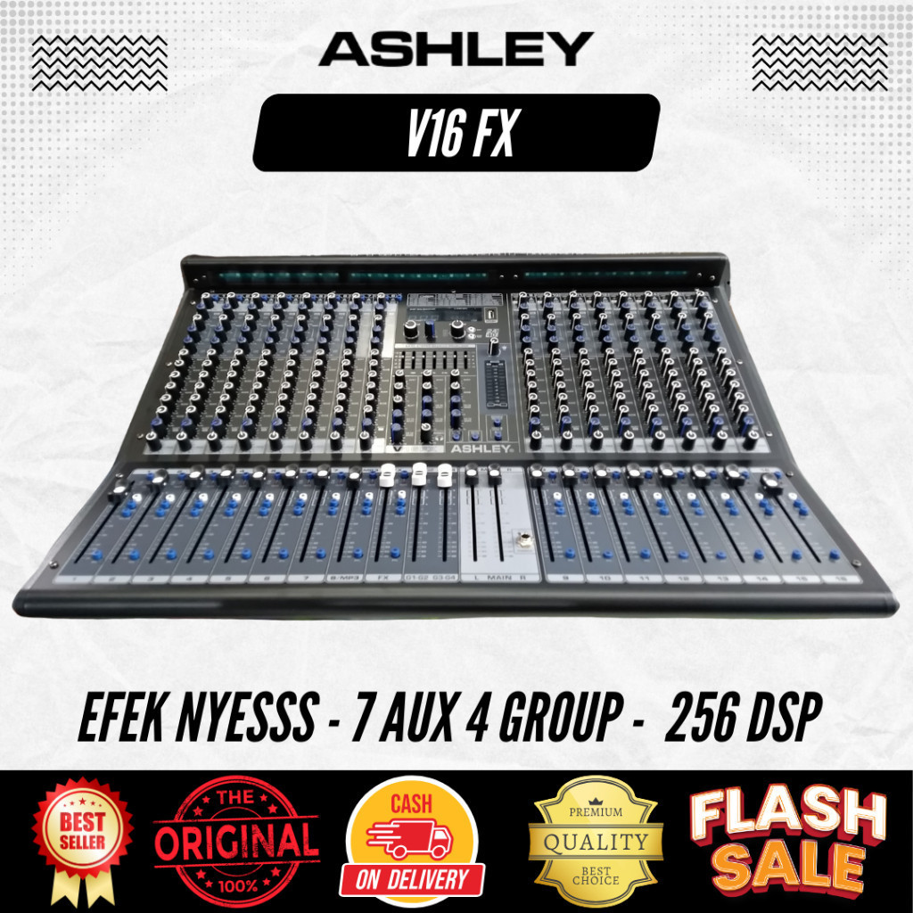 Mixer 16 Channel Ashley V16FX Original