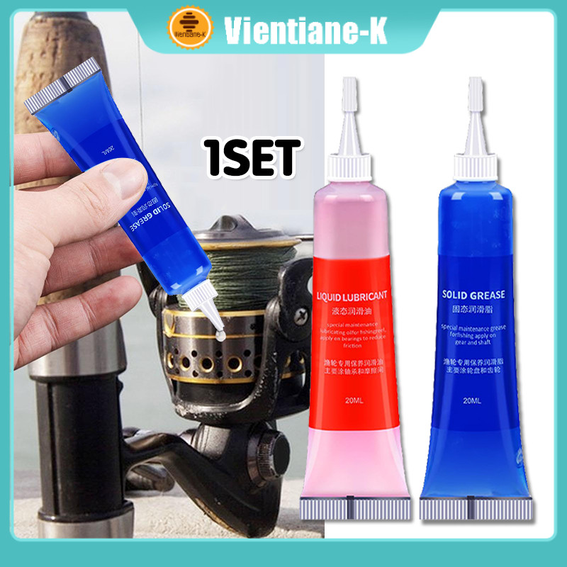 Fishing Reel Lubricant Set / Oil Bearing Oil & Gear Grease / Pelumas Reel Pancing / Lubricant Oil